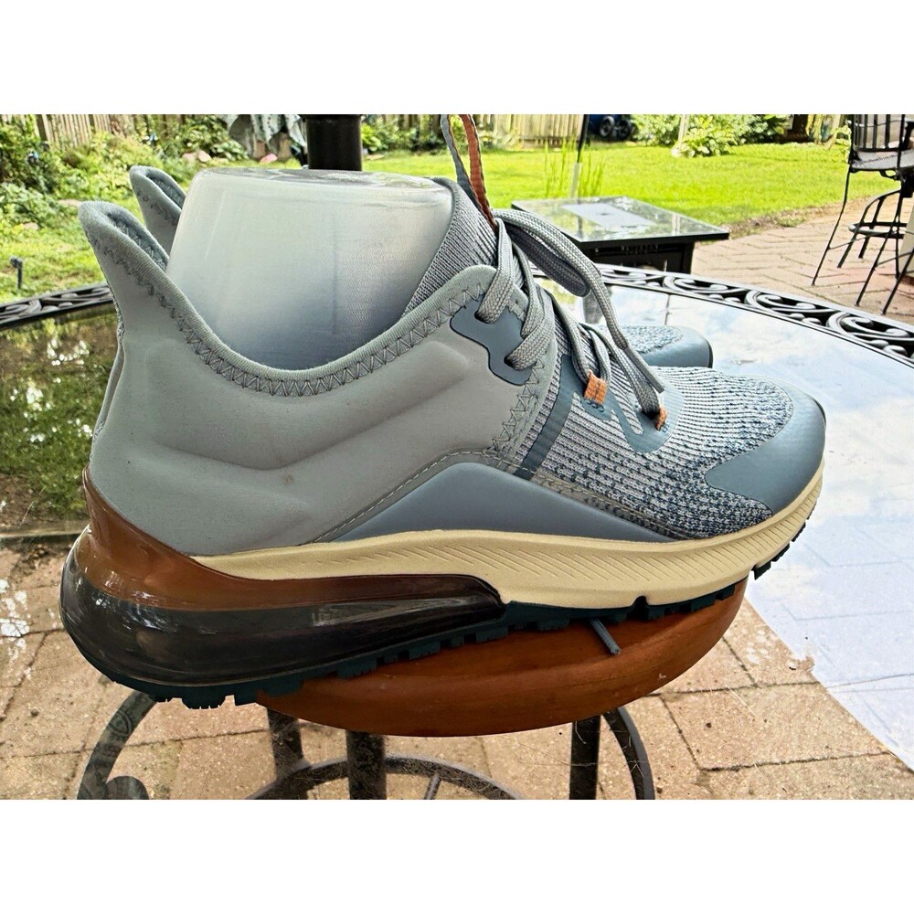 SHOES FOR CREWS WOMENS SLIP RESISTANT LACE UP KNIT LOW TOP SNEAKER GRAY/BLUE